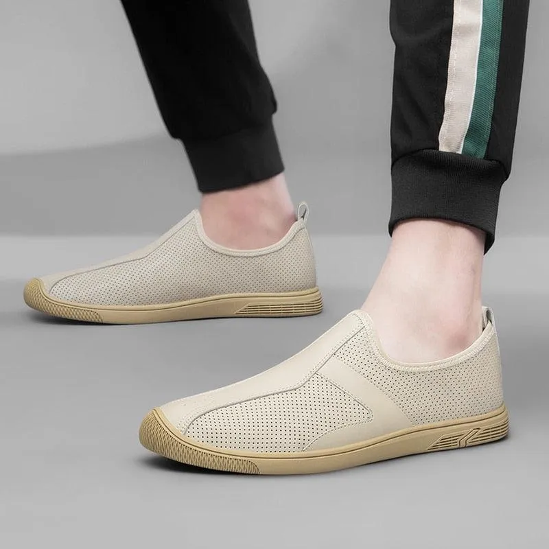 Genuine Leather Male Casual Shoes