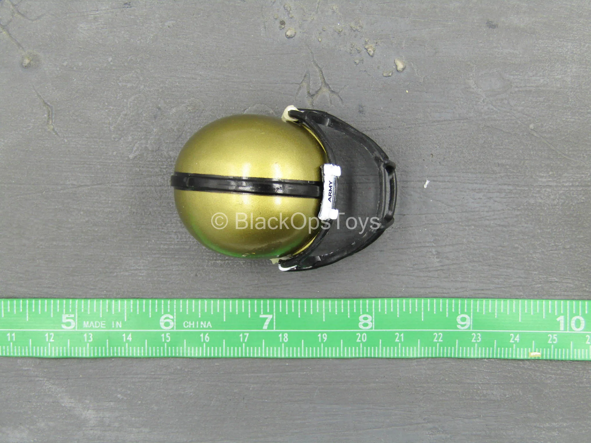 G.I. Joe Football - Gold-Colored Helmet w/Black Face Guard