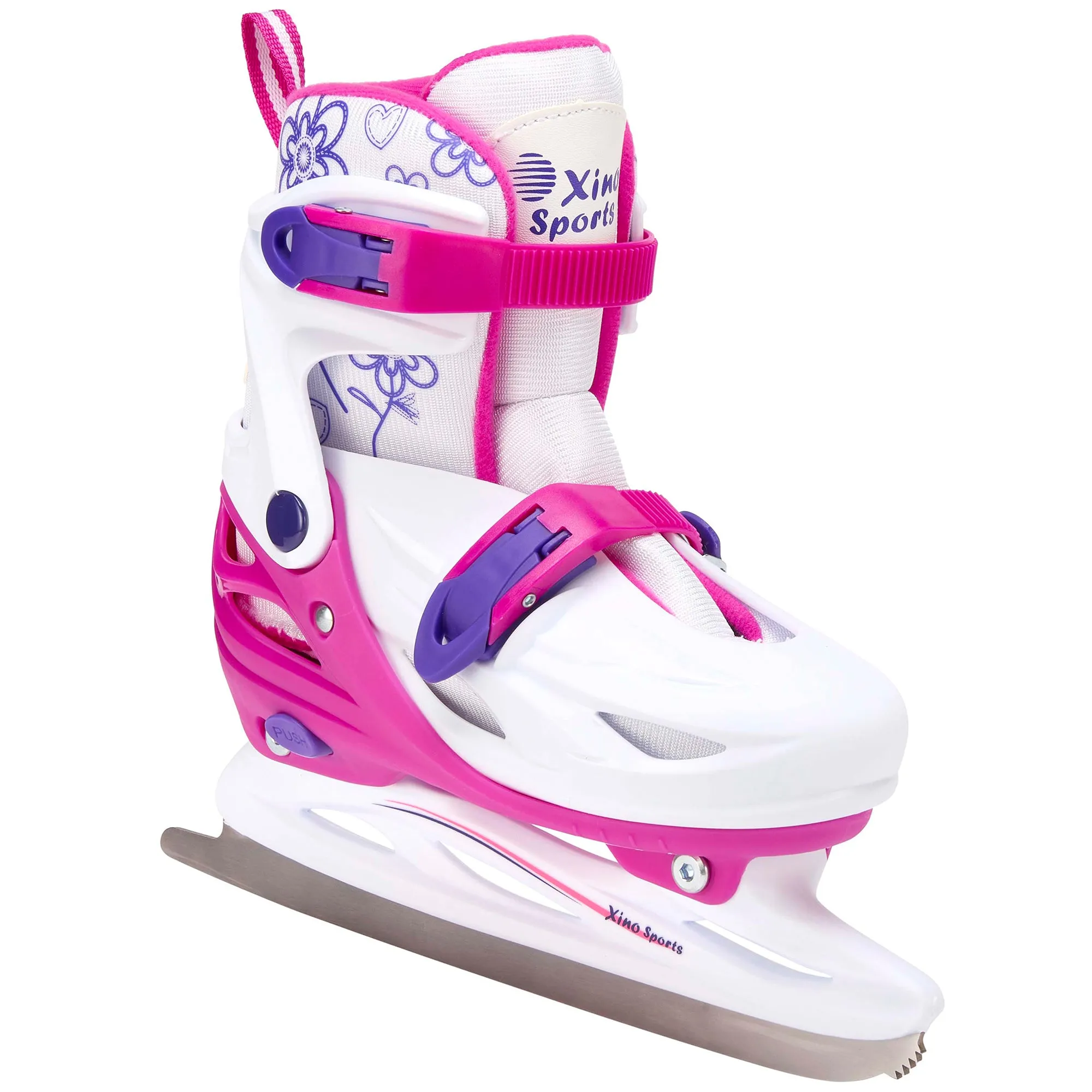 Girls Ice Skates | Adjustable | Reinforced Ankle Support