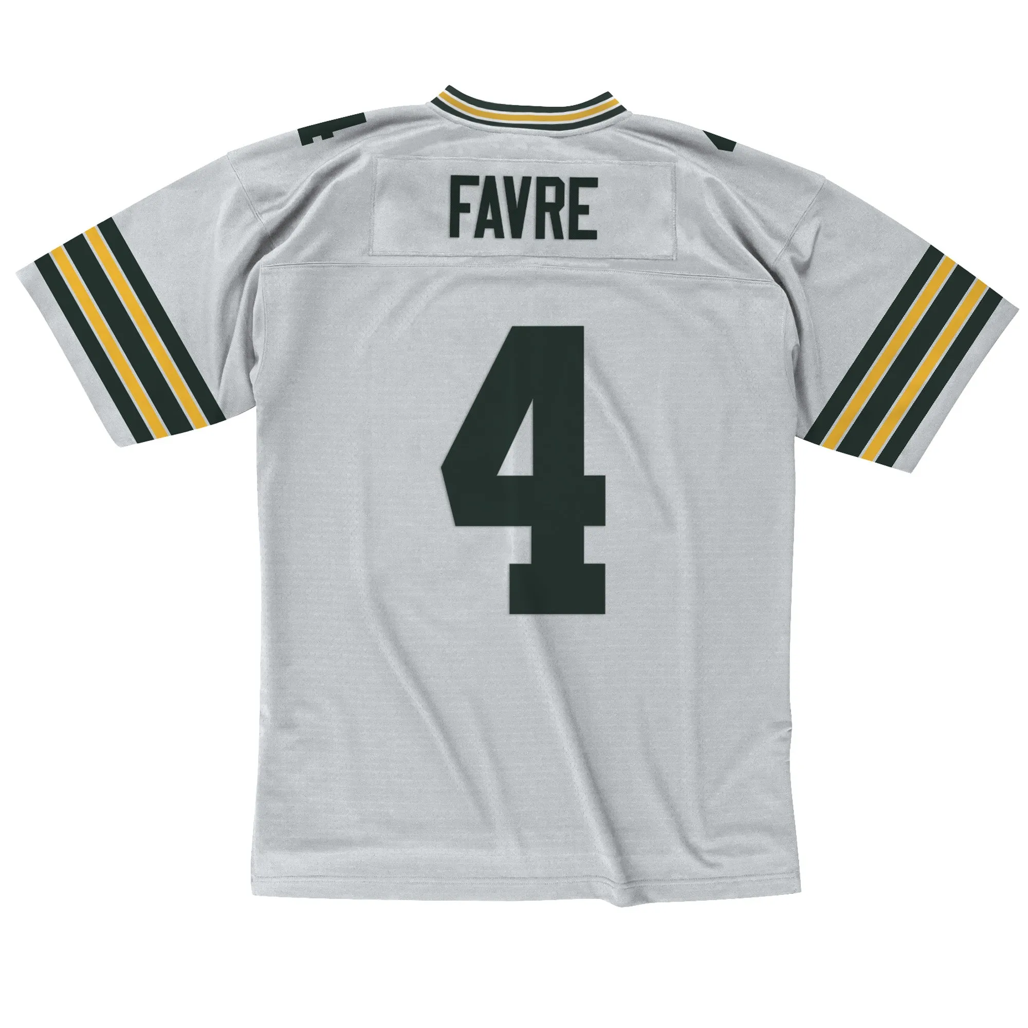 Green Bay Packers Brett Favre #4 100 Year Silver Legacy Replica Jersey