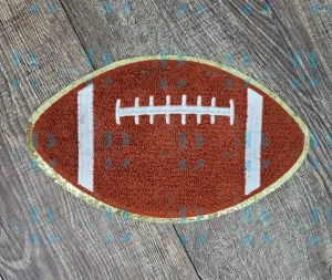 Hazel Blues® |  XLARGE 10” Chenille Football Iron-on Patch