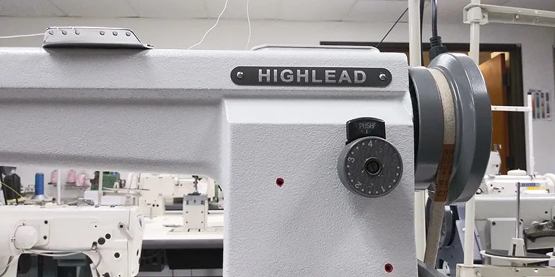 Highlead GC24018 Post Bed Single Needle Roller Foot Sewing Machine