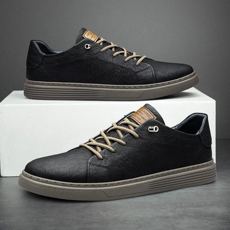 HUDSON | Leather Casual Sneakers