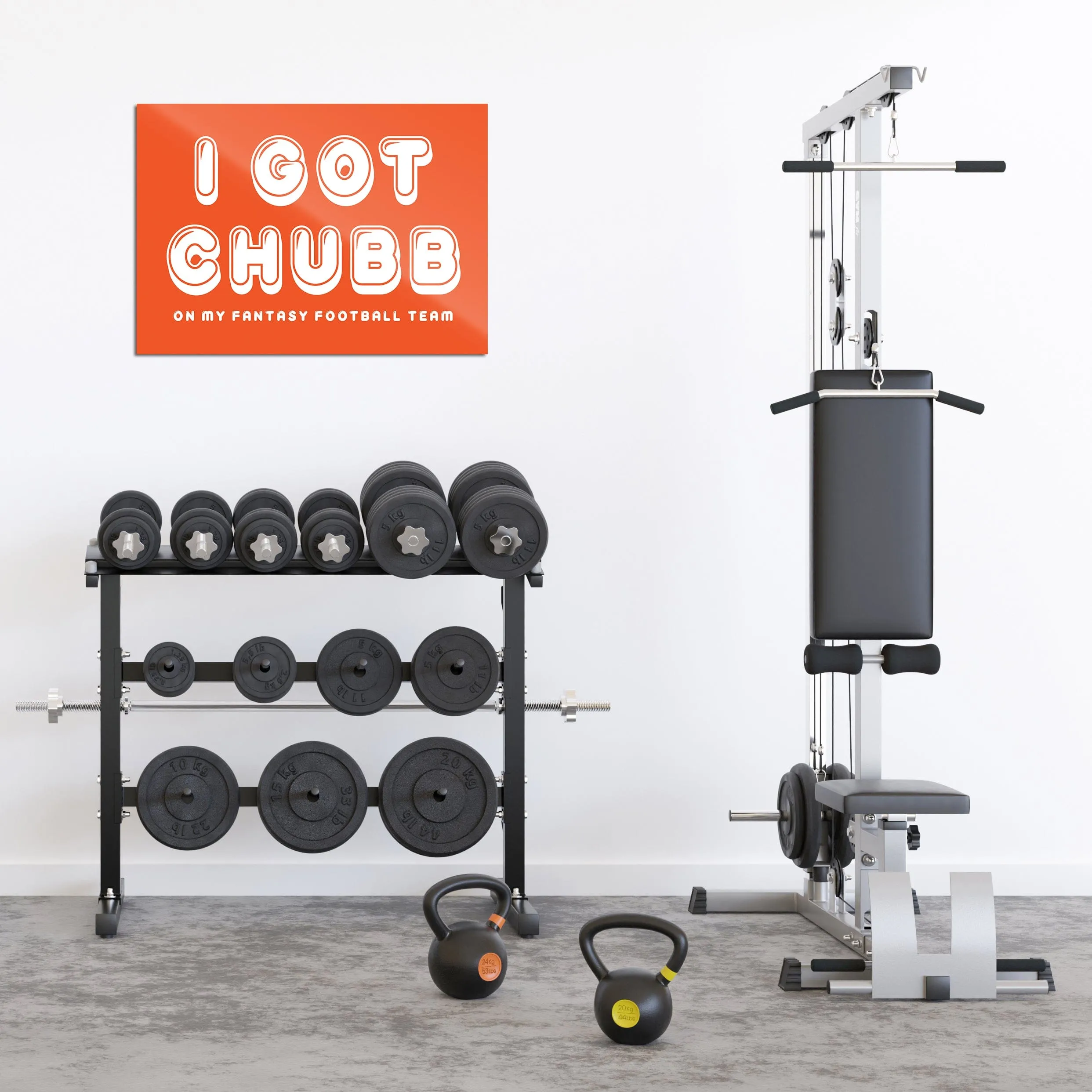 I Got Chubb - Fantasy Football Metal Wall Art