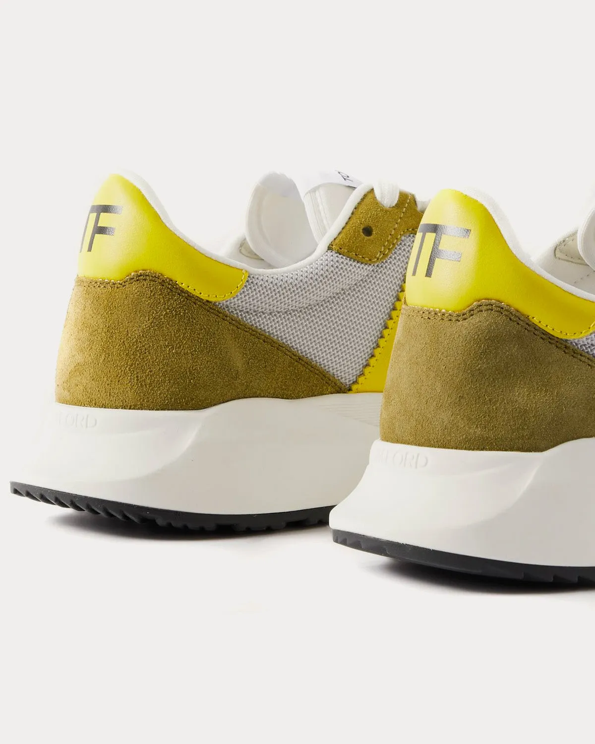Jagga Suede Technical Fabric Grey / Yellow Low Top Sneakers