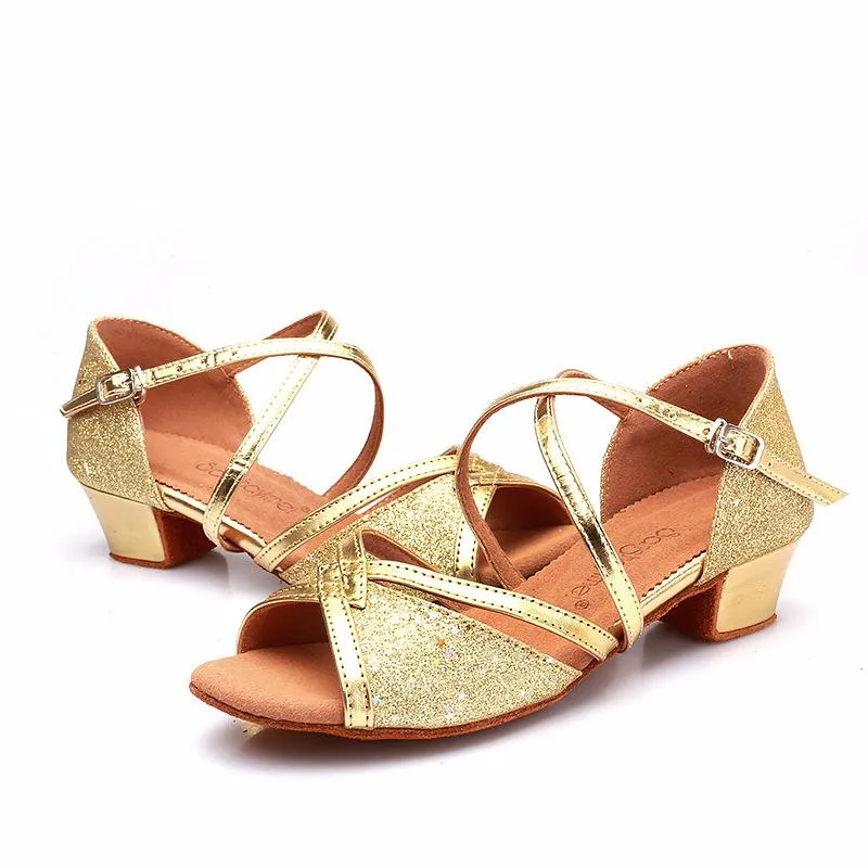 Kids  Satin  Heels Latin With Buckle Dance Shoes/Ballroom Shoes