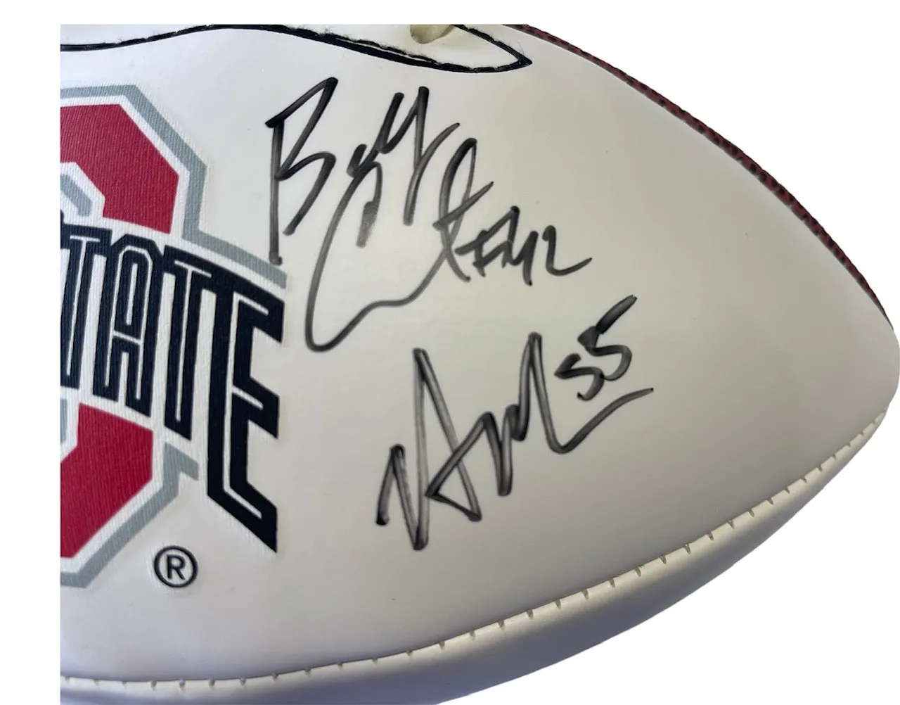Kirk Herbstreit & Others Autographed Ohio State White Panel Football (JSA)
