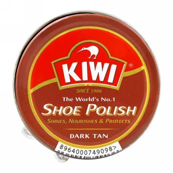 KIWI SHOE POLISH DARK TAN 45ML