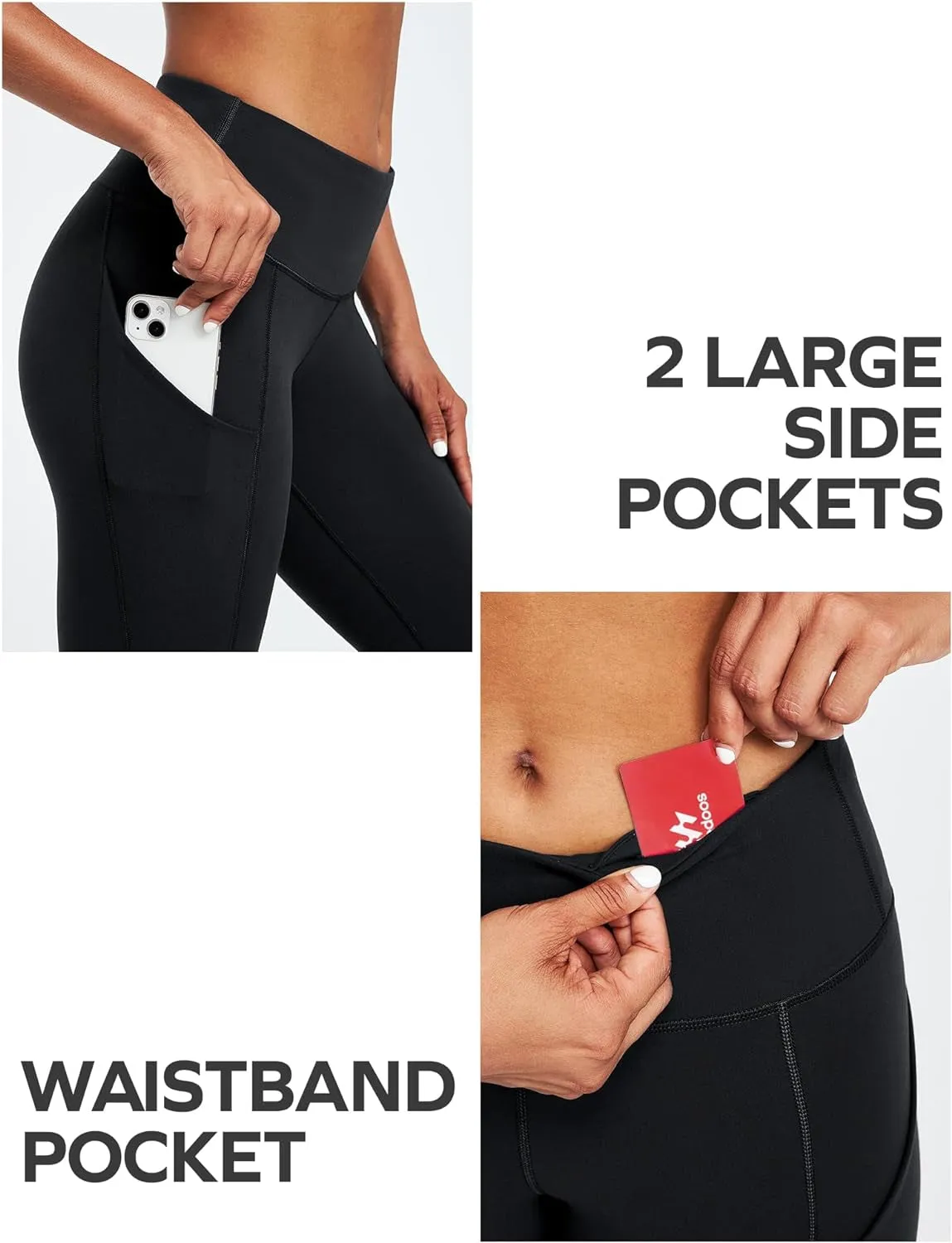 Leggings with Pockets for Women High Waisted Yoga Pants Women Tummy Control Workout Compression Leggings