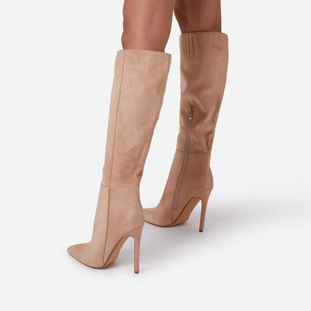 Lemonade Homage Pointed Toe Stiletto Heel Knee High Long Boots