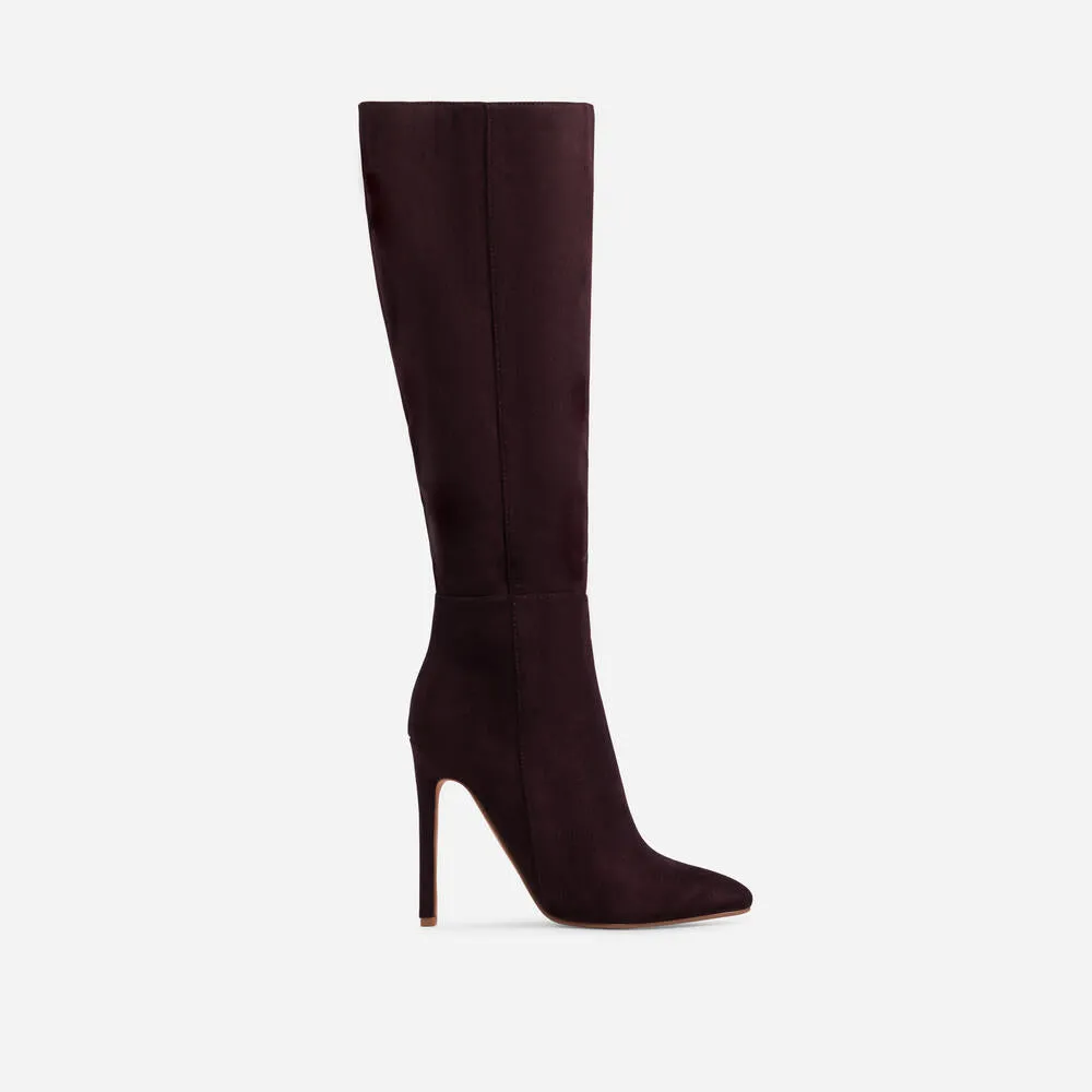 Lemonade Homage Pointed Toe Stiletto Heel Knee High Long Boots