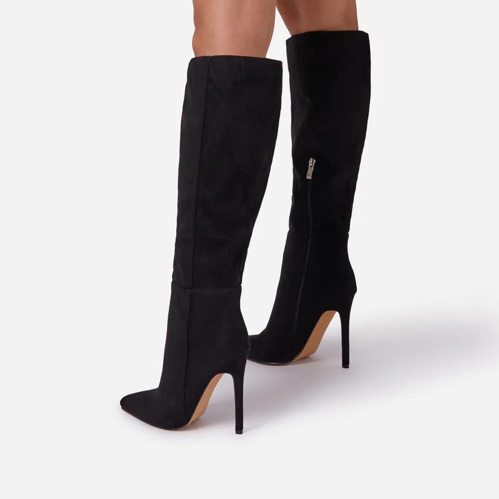Lemonade Homage Pointed Toe Stiletto Heel Knee High Long Boots