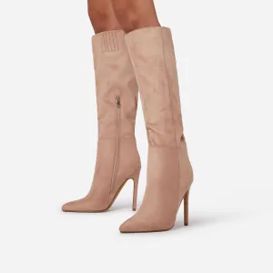 Lemonade Homage Pointed Toe Stiletto Heel Knee High Long Boots