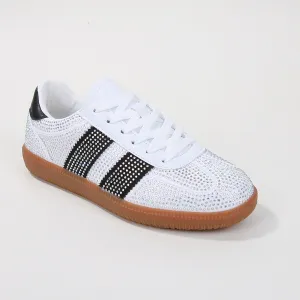 Lennon Rhinestone Classic Strip Sneakers