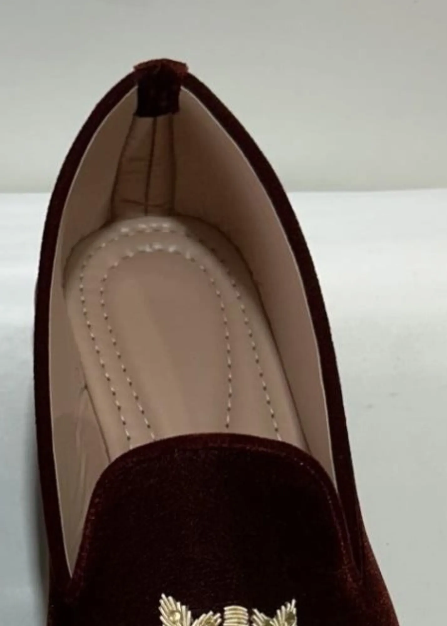 MAROON EMB SHOES FOR MEN