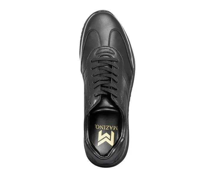 Mazino Lennox Men’s Black Casual Fashion Sneakers Urban Adventure Black Sneakers