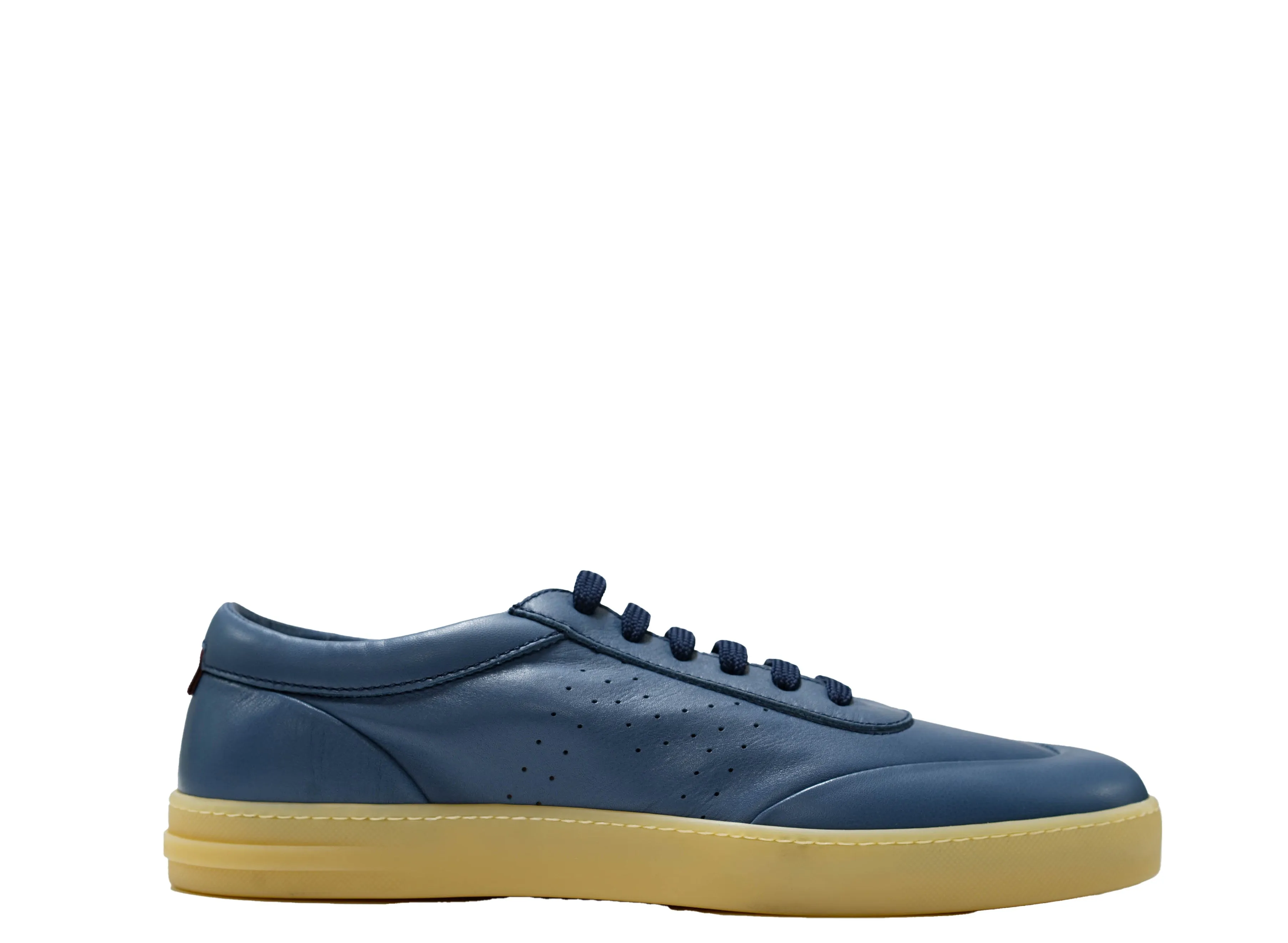 Moreschi Men's Blue Marine Leather Sneaker 44428 40% off