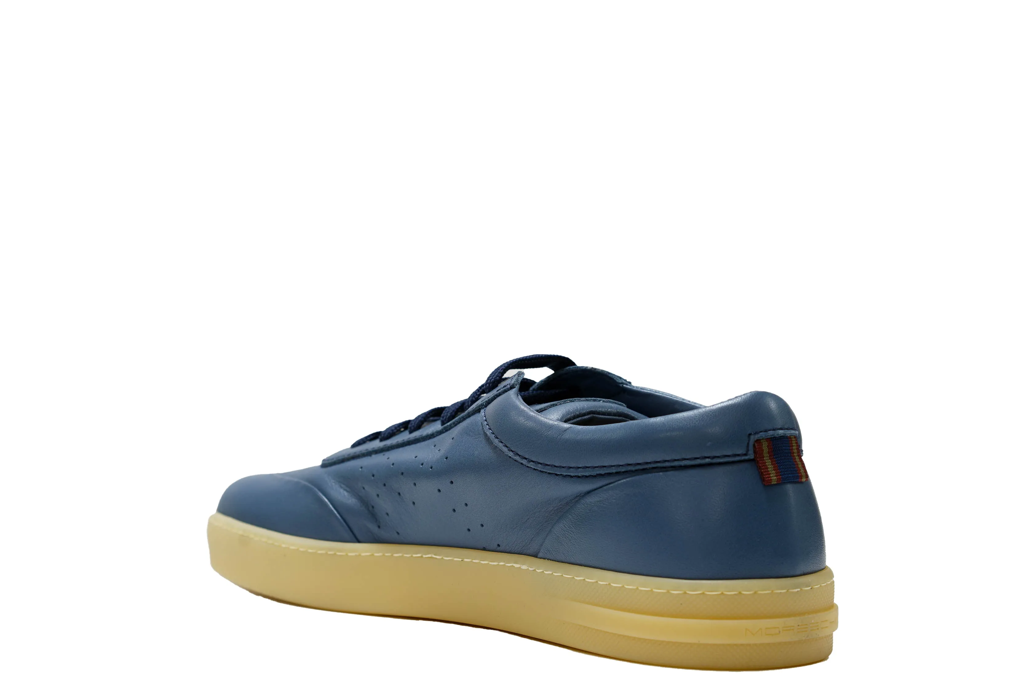 Moreschi Men's Blue Marine Leather Sneaker 44428 40% off