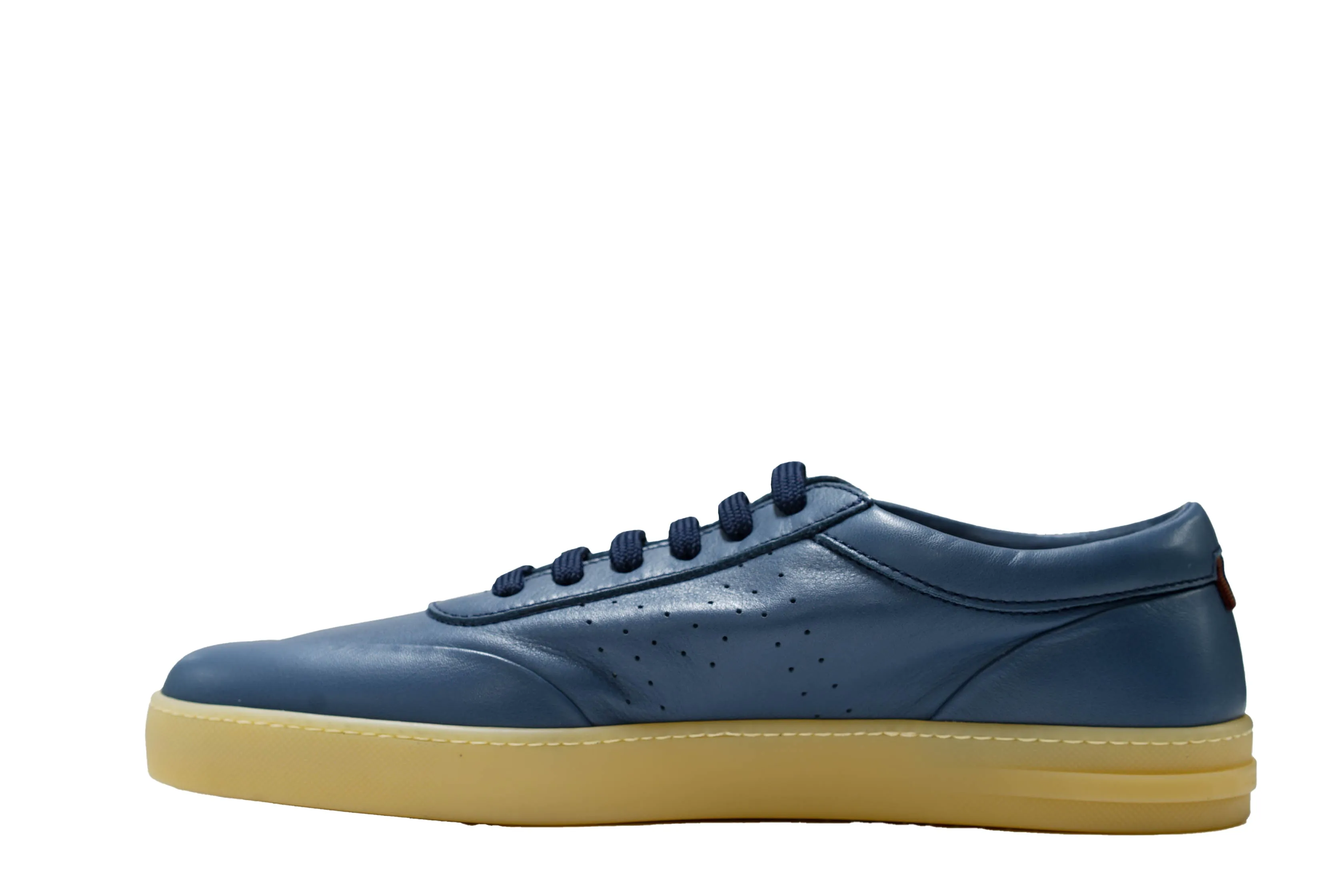 Moreschi Men's Blue Marine Leather Sneaker 44428 40% off
