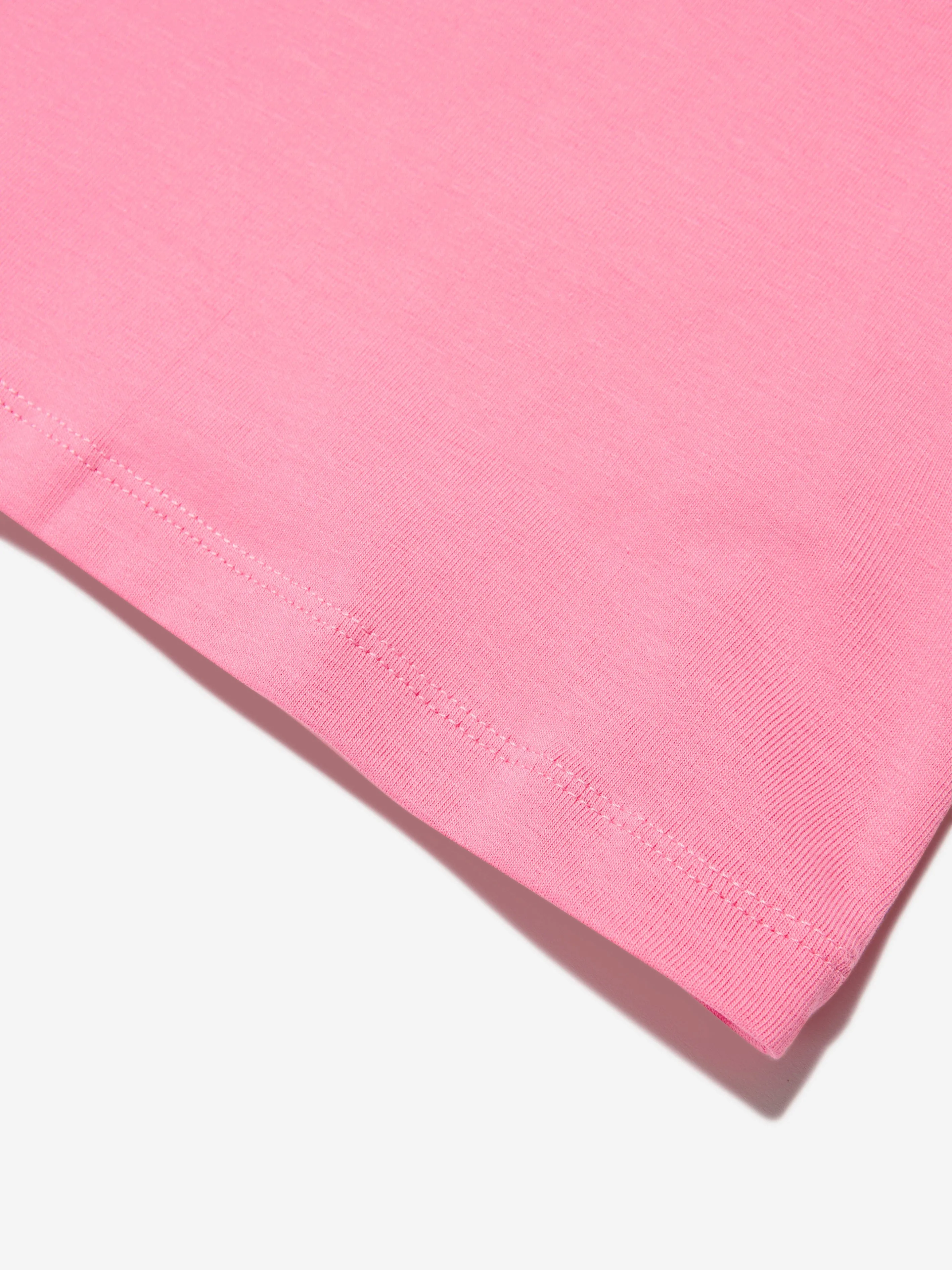 Moschino Girls Milano Logo T-Shirt in Pink