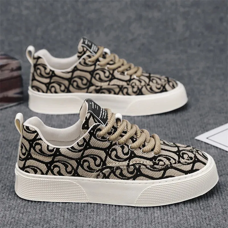 OB Breathable Lace Up Platform Sneakers