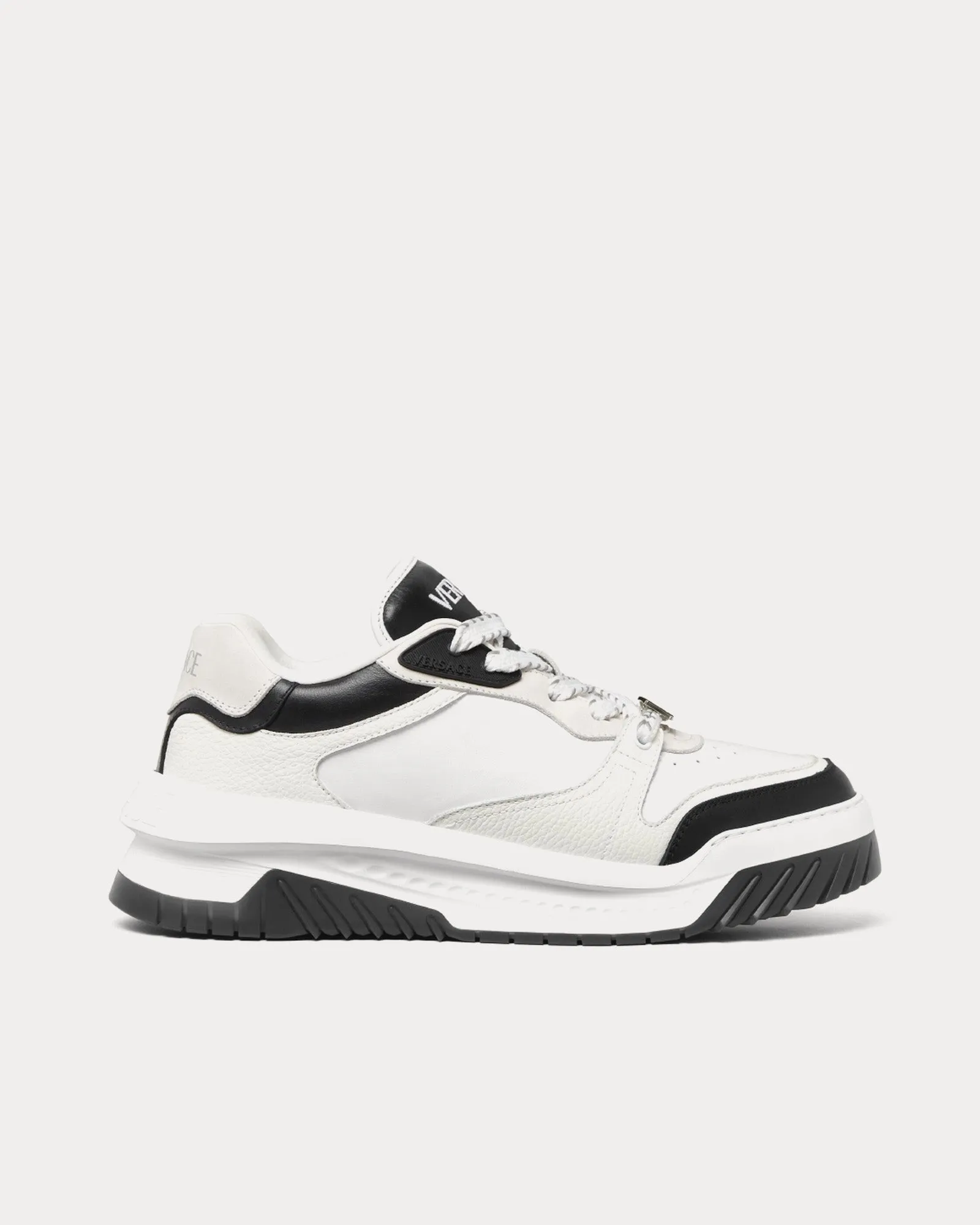 Odissea Leather Black / White Low Top Sneakers