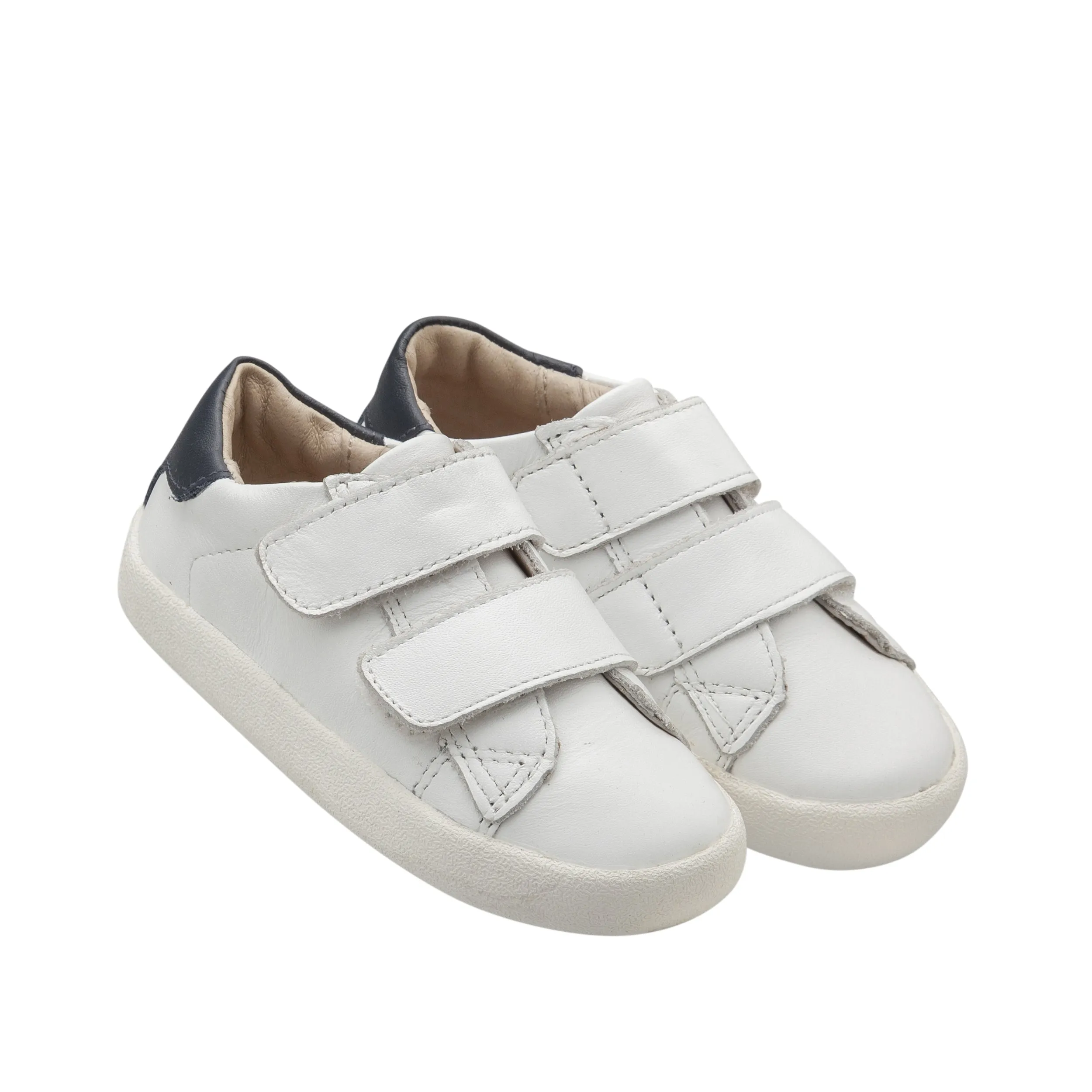 Old Soles Boy's and Girl's Toddy Shoe, Snow/Navy