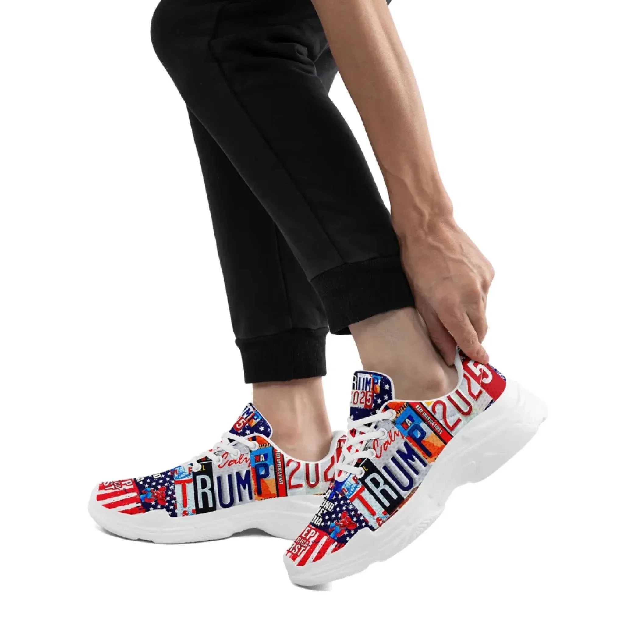 Personalized Trump 2025, Custom Trendy Chunky Shoes, Breathable Unisex Shoes