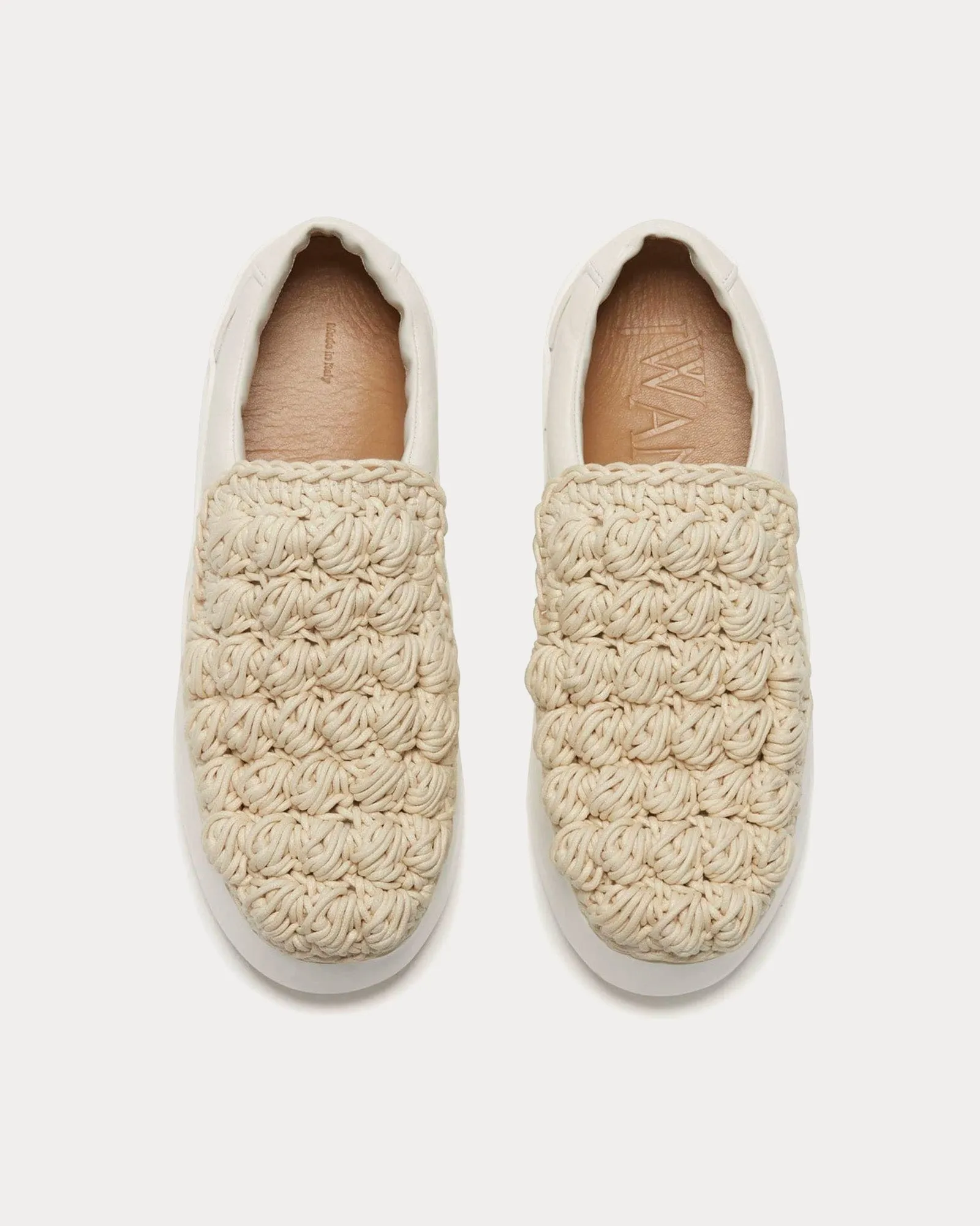 Popcorn Off White Slip On Sneakers