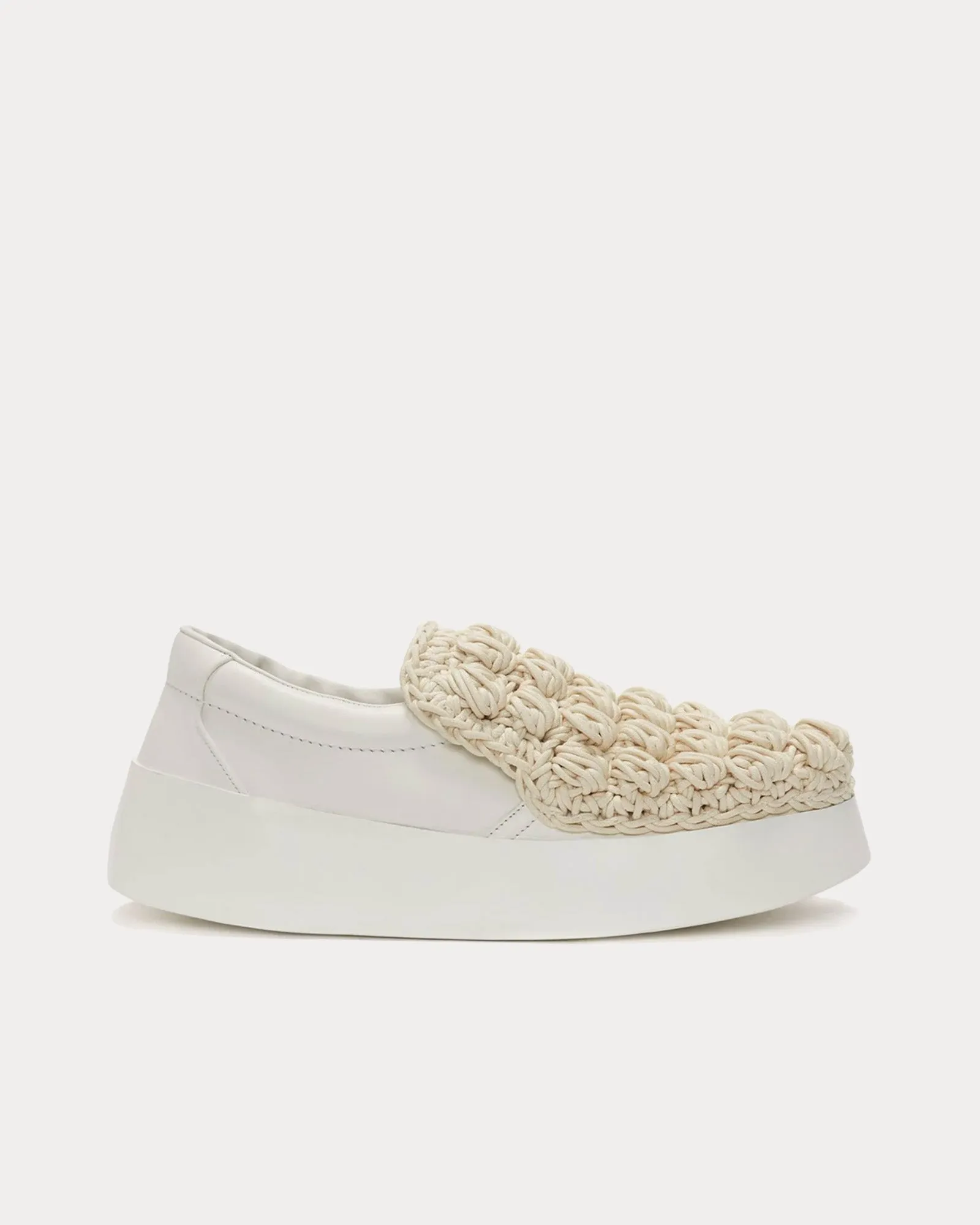 Popcorn Off White Slip On Sneakers
