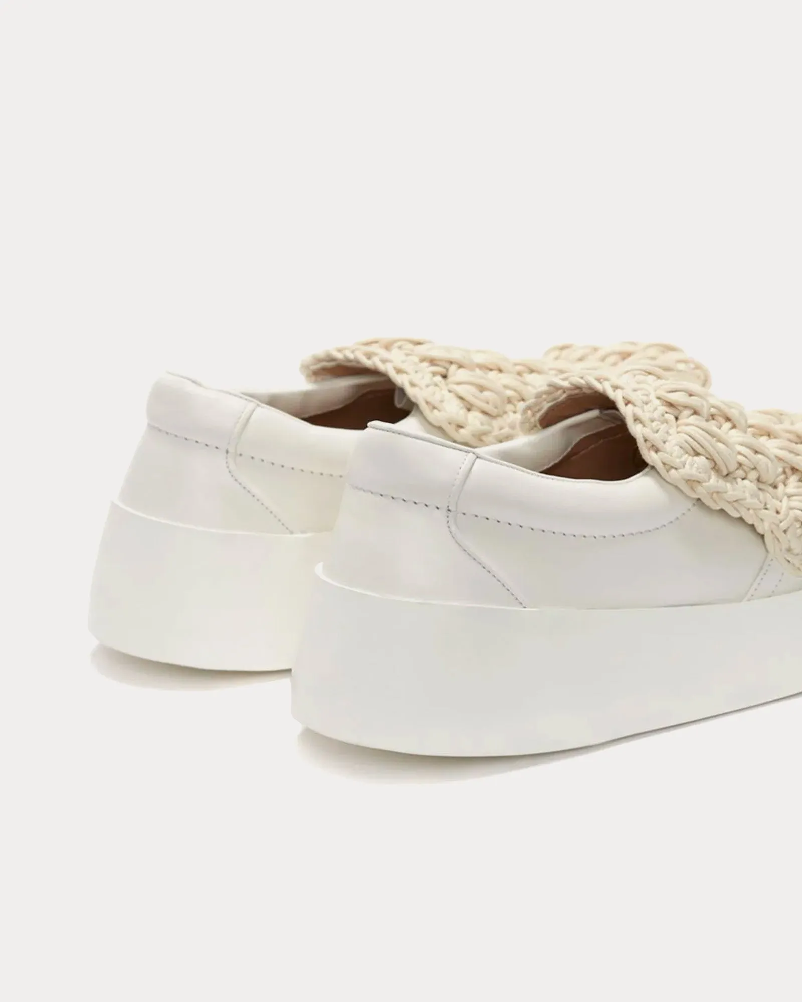 Popcorn Off White Slip On Sneakers