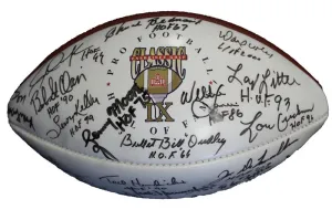 Pro Football Hall of Fame Enshrinee Golf Classic IX Autographed Football