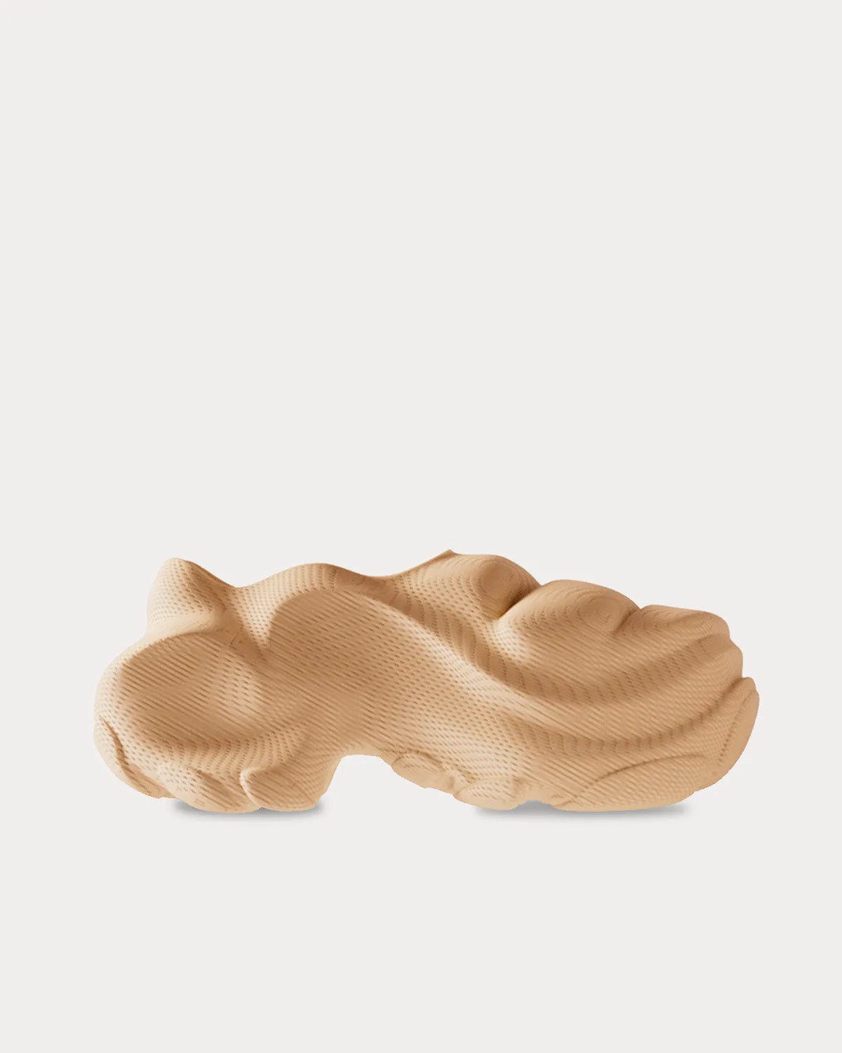 Puffer Beige Slip On Sneakers