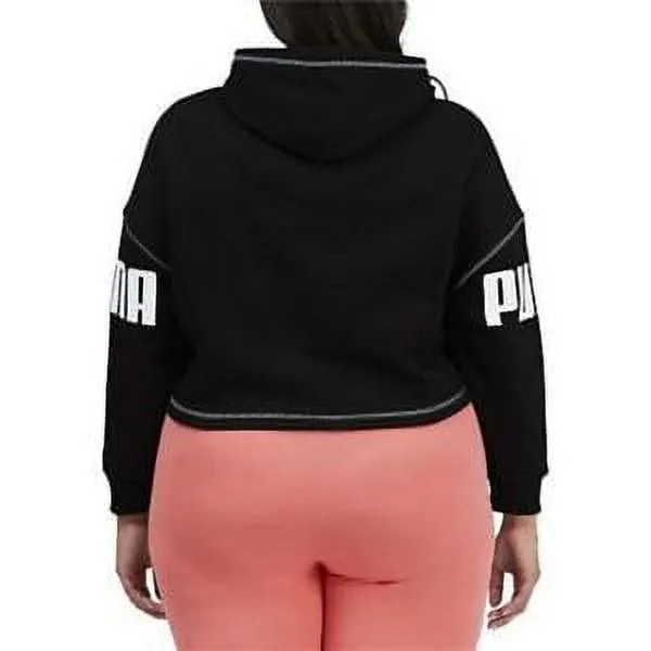 Puma Womens Plus Cozy Warm Hoodie Black Size 2X