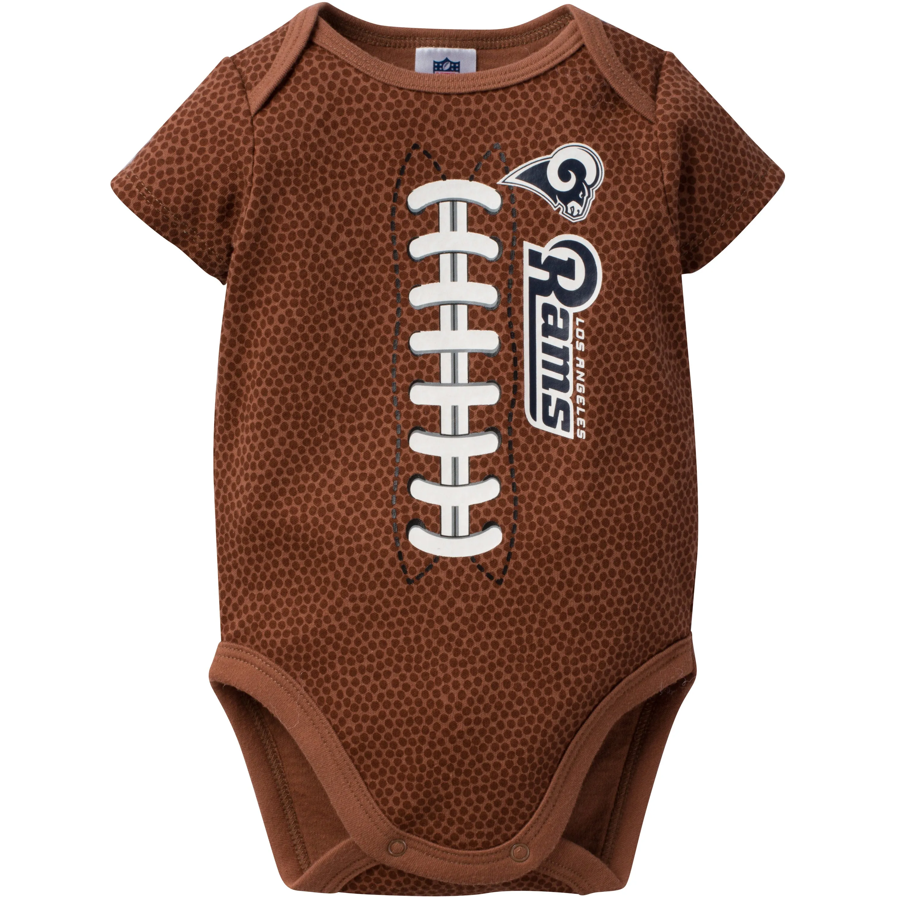 Rams Baby Fan Pigskin Onesie