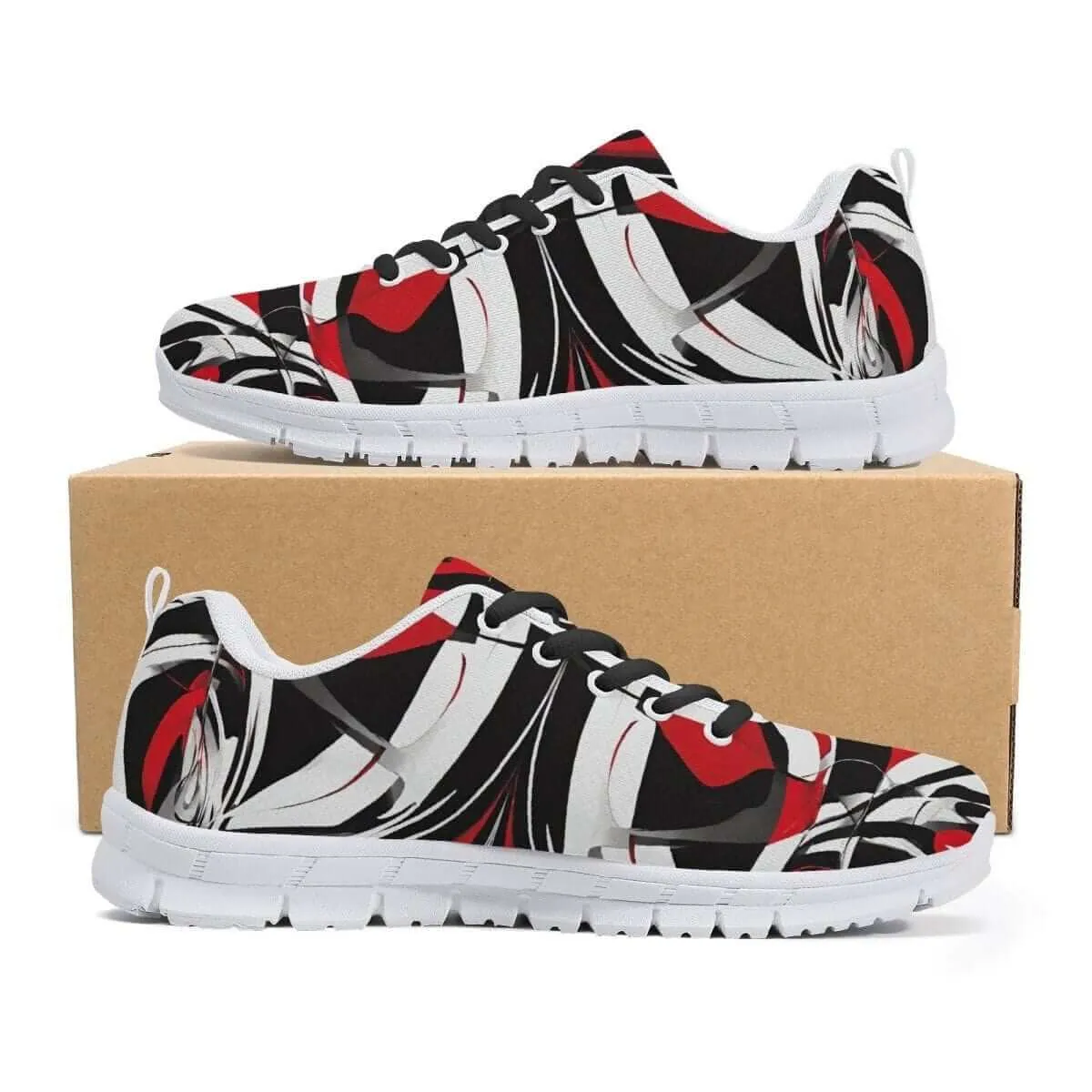 Red White and Black Men's Shoes