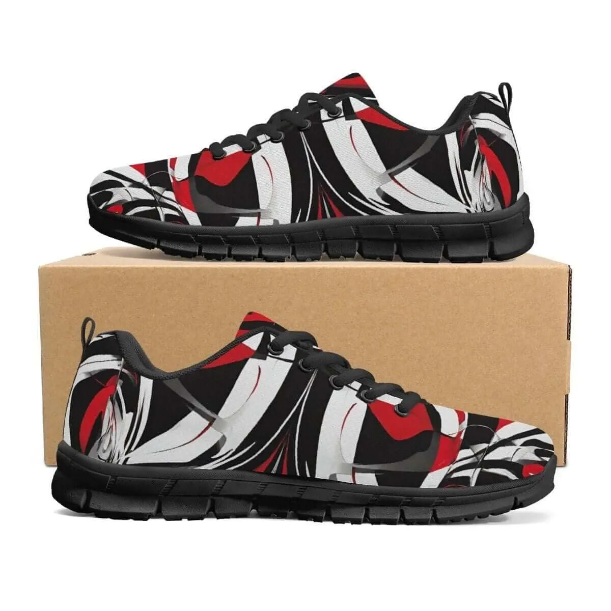Red White and Black Men's Shoes