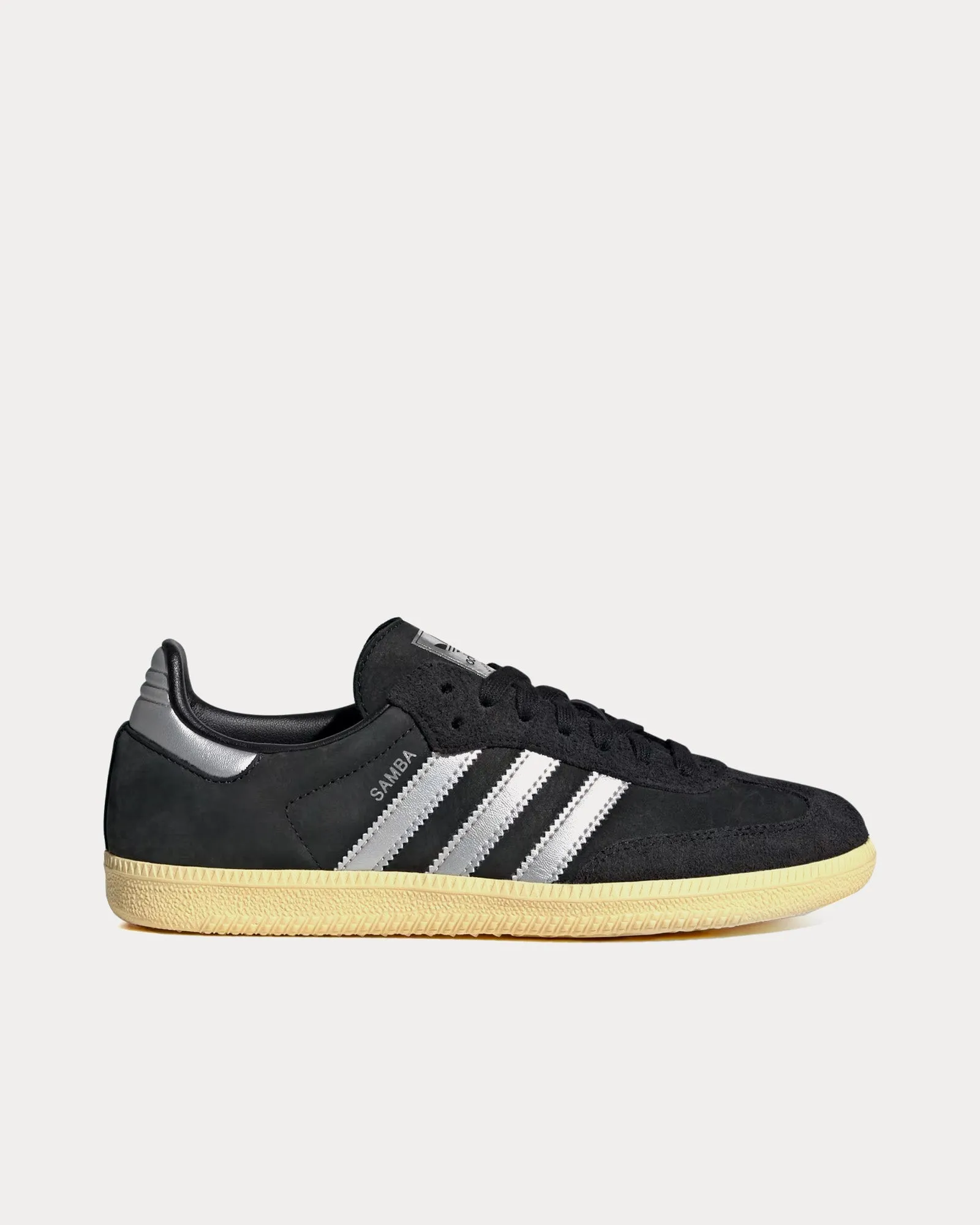 Samba OG Core Black / Matte Silver / Almost Yellow Low Top Sneakers