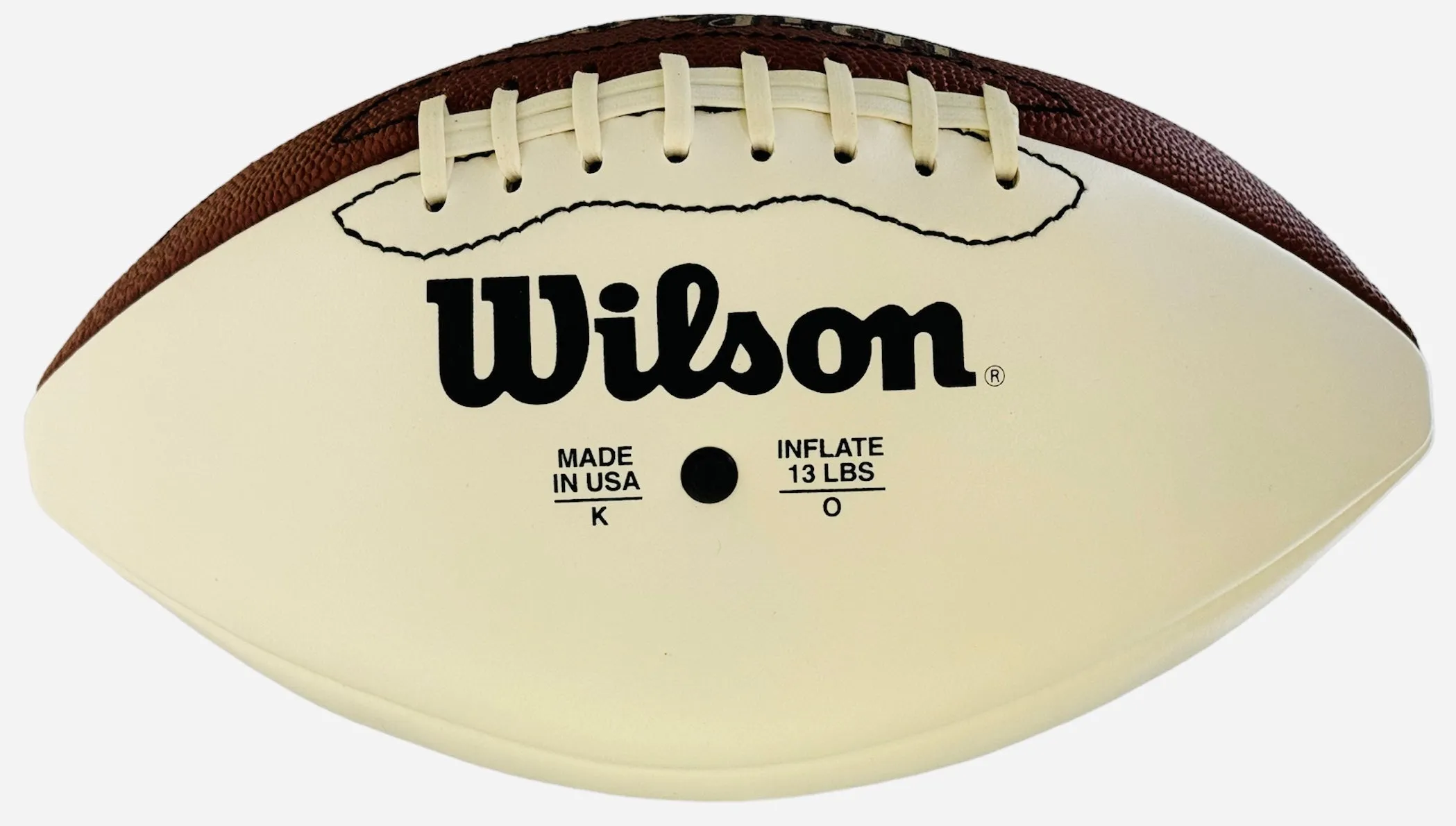 Shawn Wooden Autographed Official White Panel Football