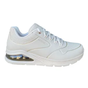 Skechers scarpa sneakers da donna Uno 2 Golden Trim 155637/OFWT bianco sporco