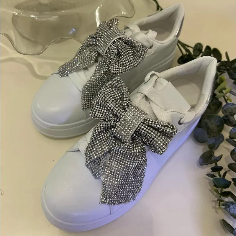 Sparkly Bow Casual Sneakers