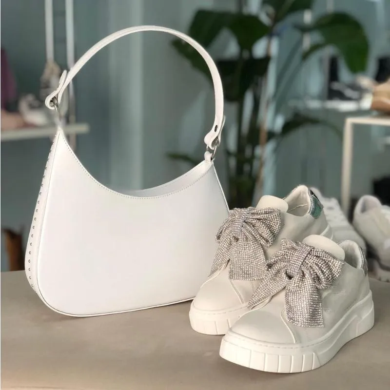 Sparkly Bow Casual Sneakers