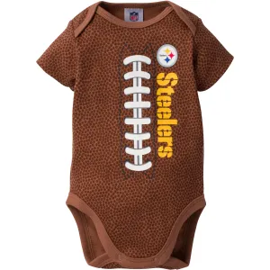 Steelers Baby Fan Pigskin Onesie