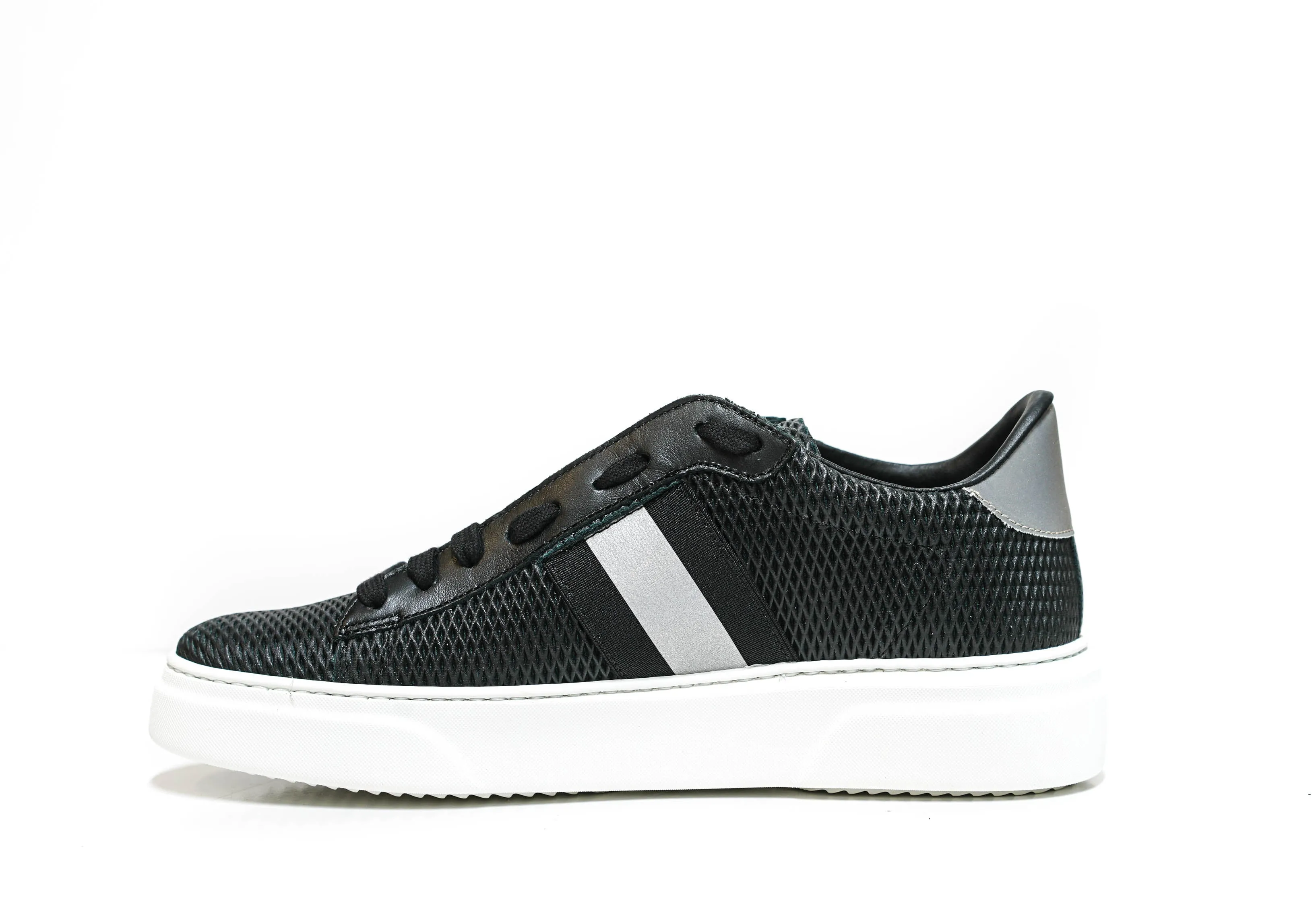 Stokton Men's Black Stripe Sneaker 650-U-SS20
