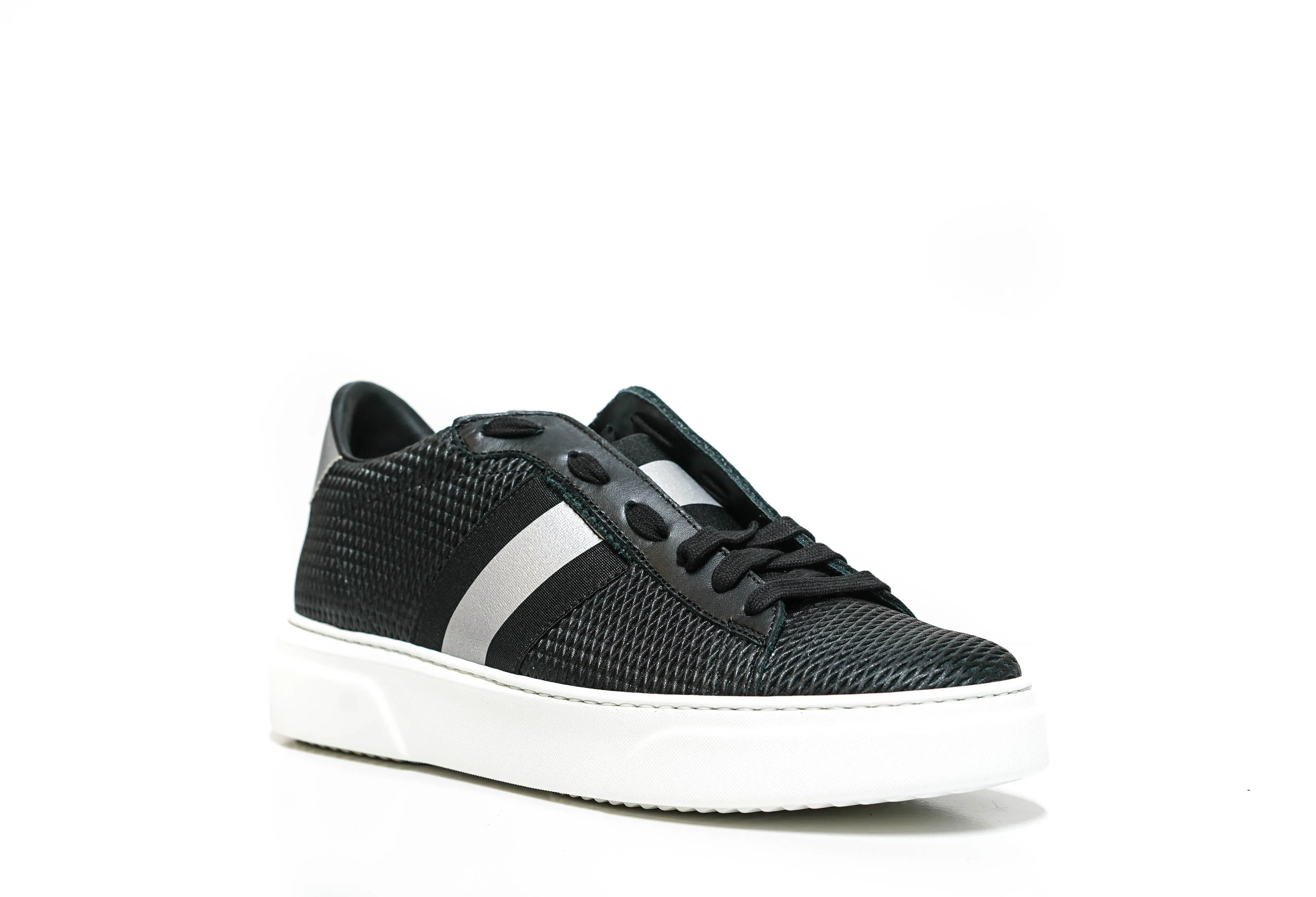 Stokton Men's Black Stripe Sneaker 650-U-SS20