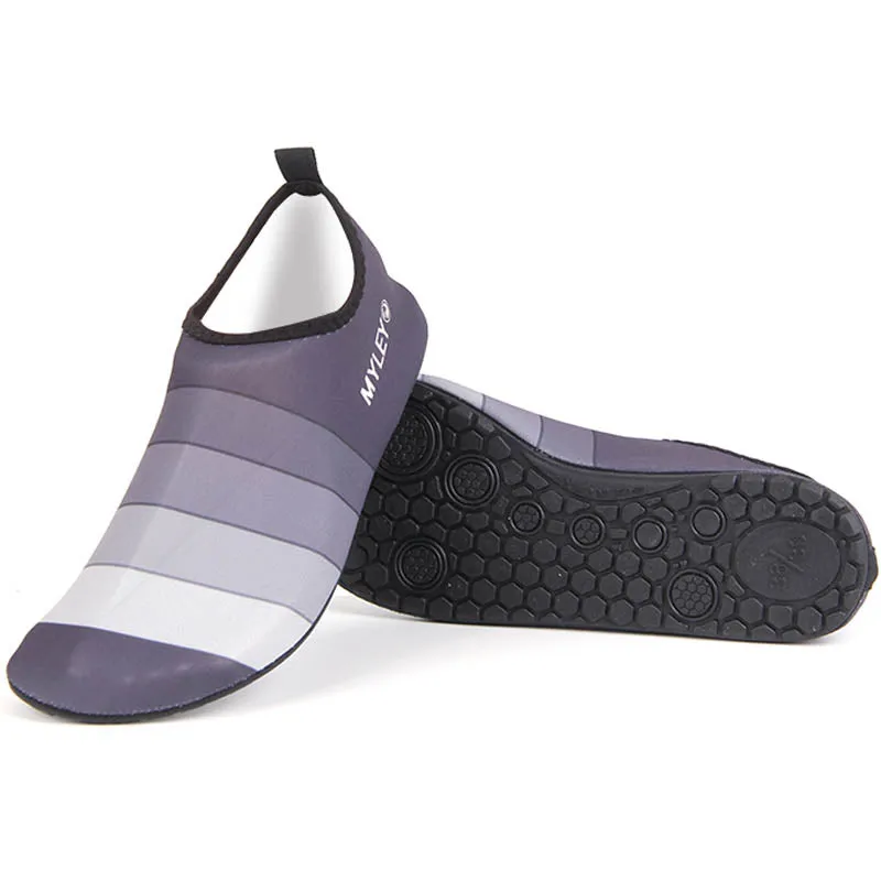 Striped Beach Swim Shoes #Red