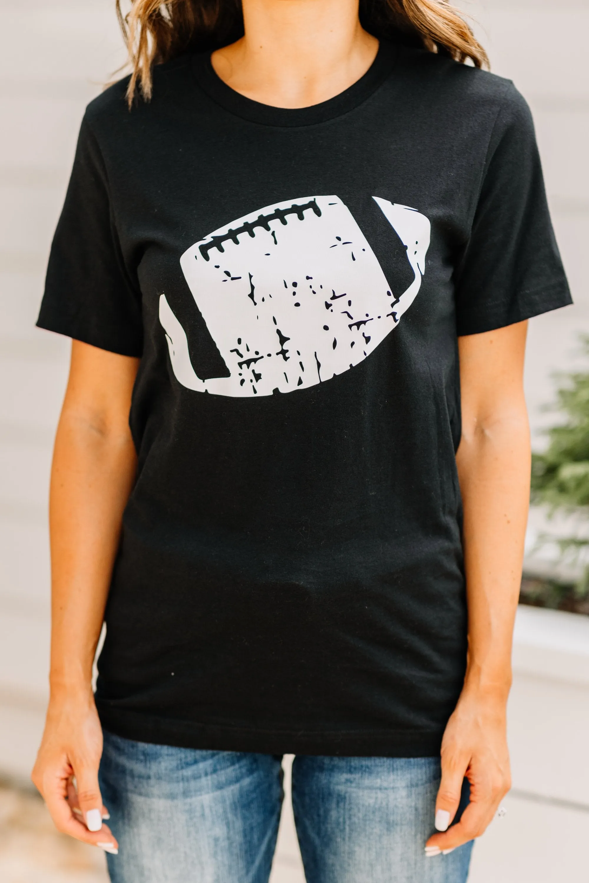 This Is Football Black Graphic Tee