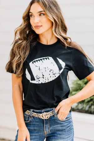 This Is Football Black Graphic Tee
