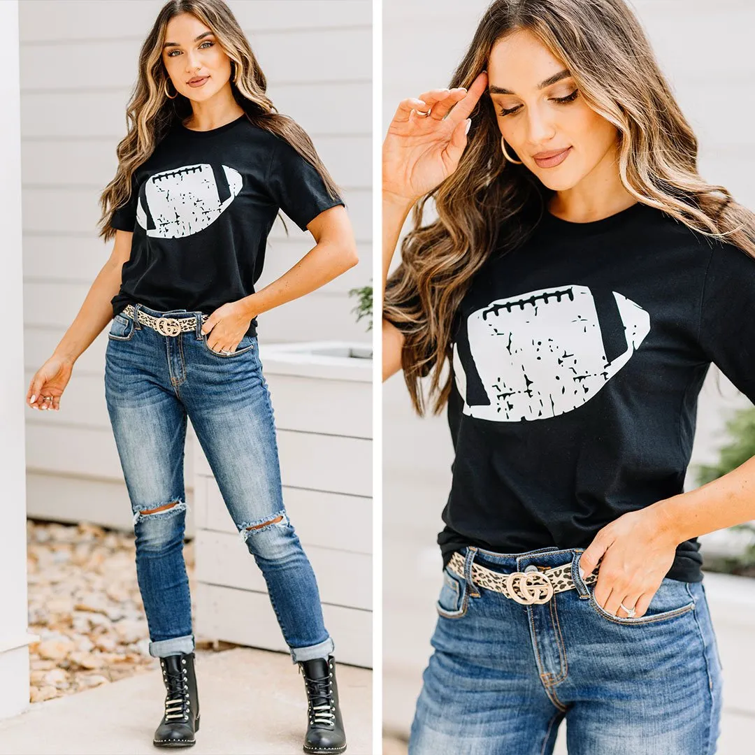 This Is Football Black Graphic Tee