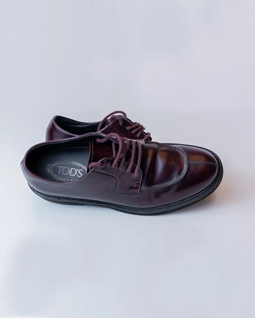 Tod's Maroon Formal Shoes